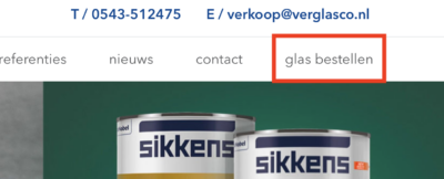 Online glas bestellen